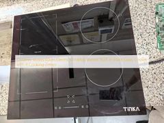 Estufas de cerâmica 60cm queimador de fogão elétrico construído em vidro preto fogão com 4 zonas de cozimento