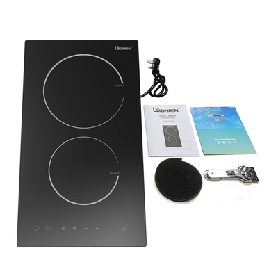 30 Cm Doble Cerâmica Hob, 2 Anéis Vidro Cerâmica Domino Hob com 2 zonas